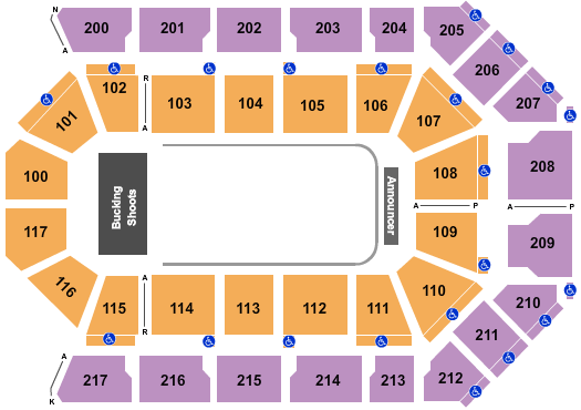 Dignity Health Arena PBR Seating Chart